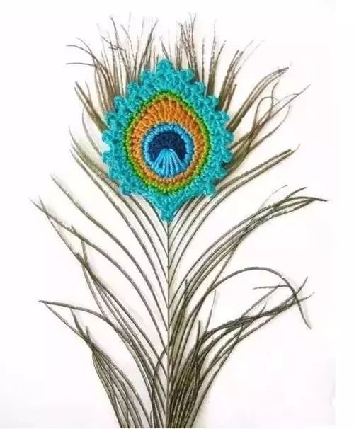 孔雀羽毛编织作品，惊艳众人！