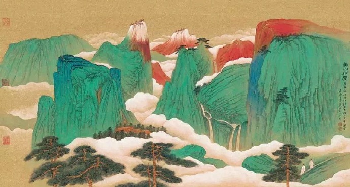 国画山水图集(41张)，高清国画图片欣赏