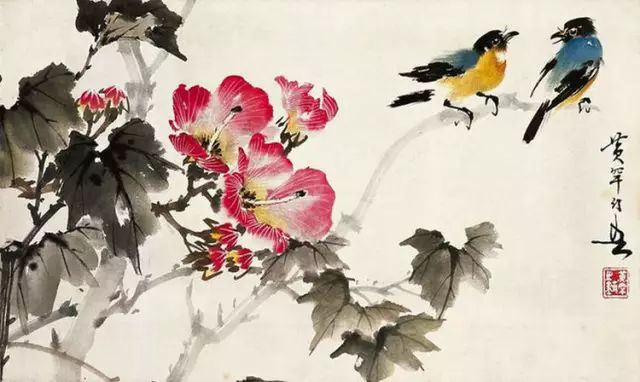 中国国画艺术：绝美花鸟国画图片