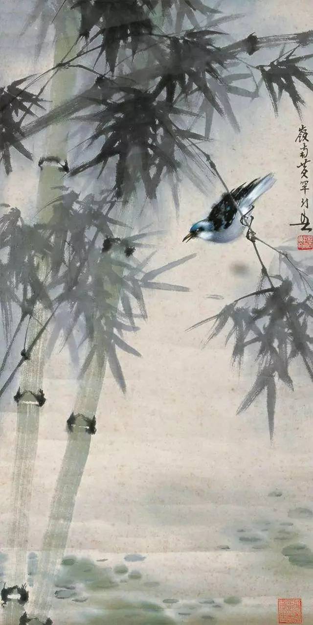 中国国画艺术：绝美花鸟国画图片