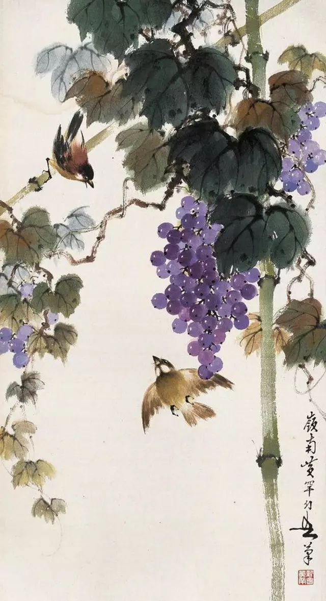 中国国画艺术：绝美花鸟国画图片