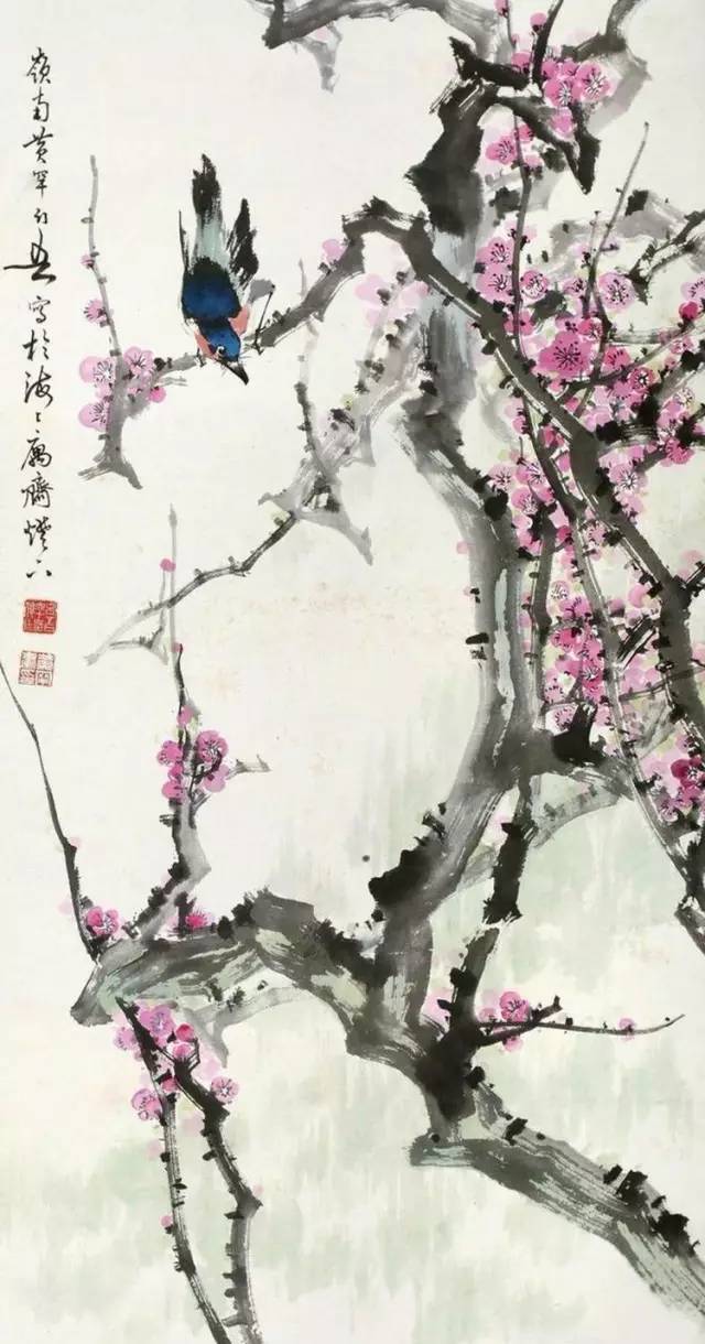 中国国画艺术：绝美花鸟国画图片