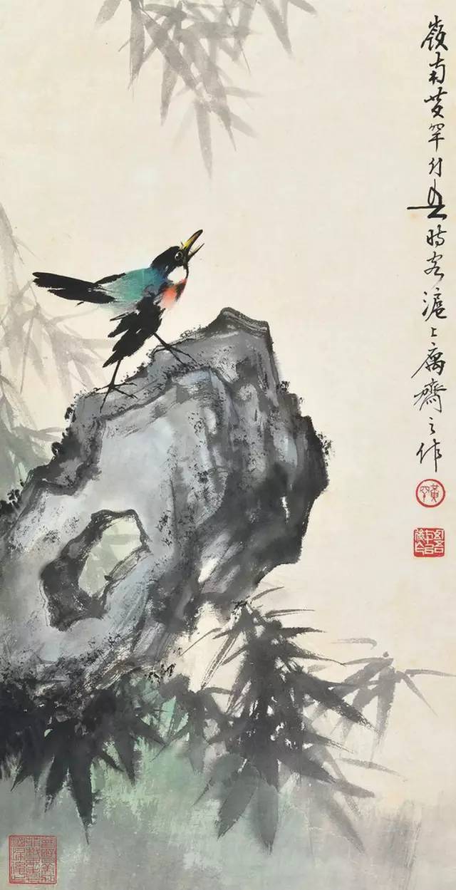 中国国画艺术：绝美花鸟国画图片