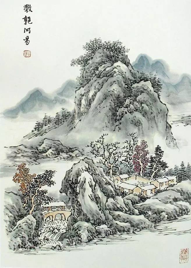 《芥子园画谱》山水集合，精选赏析！