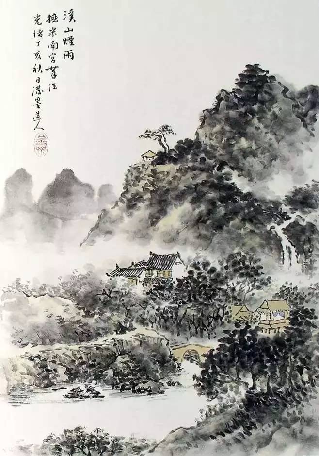 《芥子园画谱》山水集合，精选赏析！