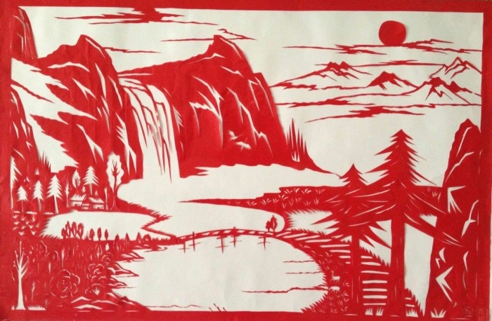 精致有趣的手工剪纸，中国红剪纸艺术